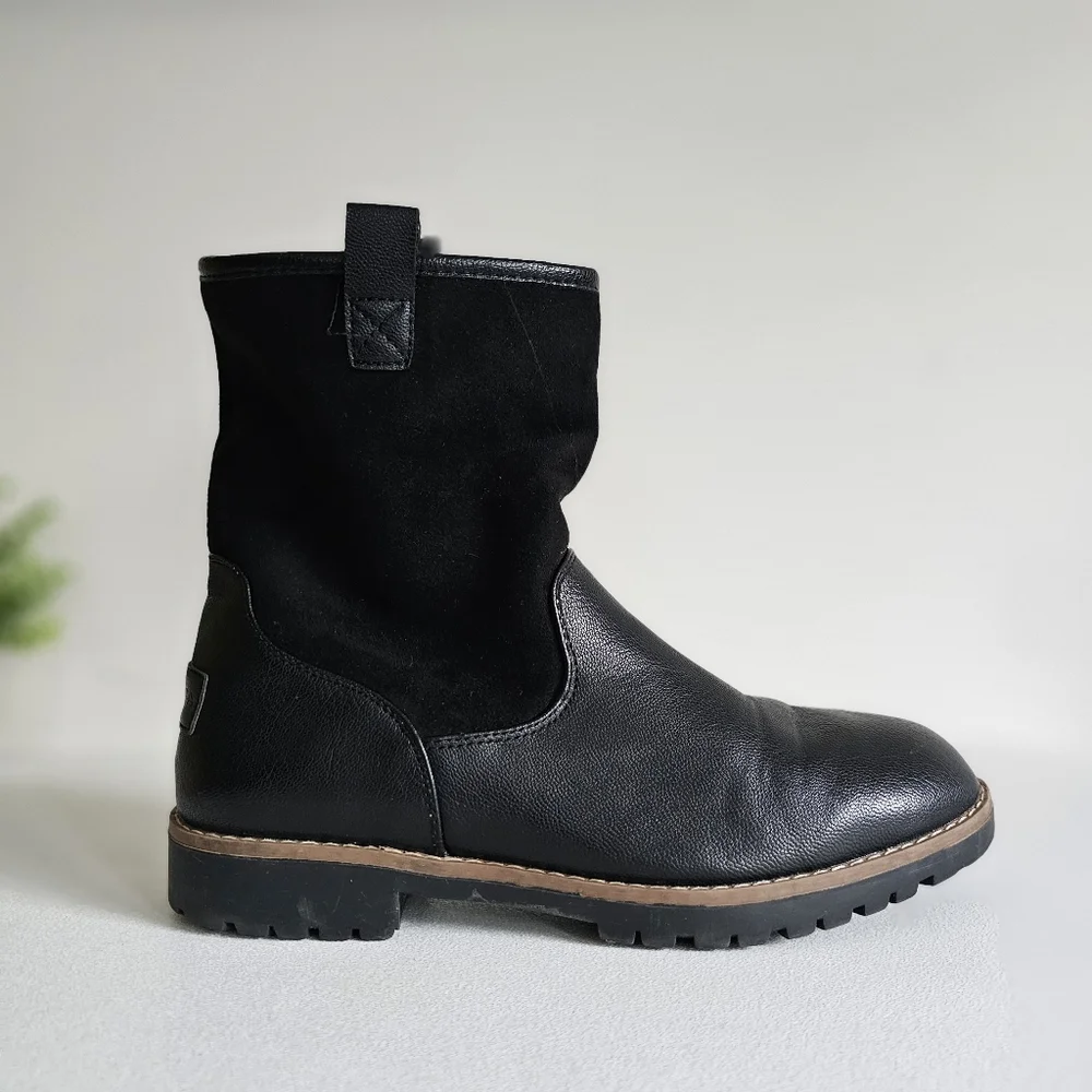 Nautica Bosun 3 Women's Mid-Shaft Black Comfy Chic Boots Size 9